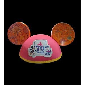 Disneyland 70th Anniversary Cast Member Ears, Pink & Orange